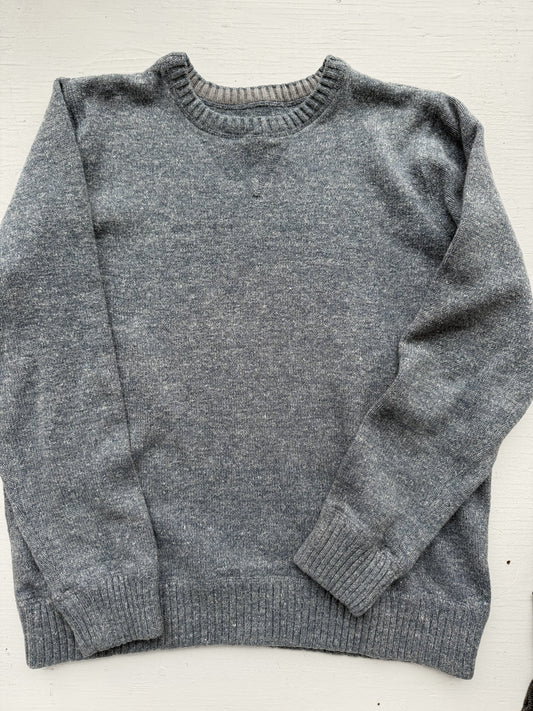 00s Eddie Bauer blue cotton sweater