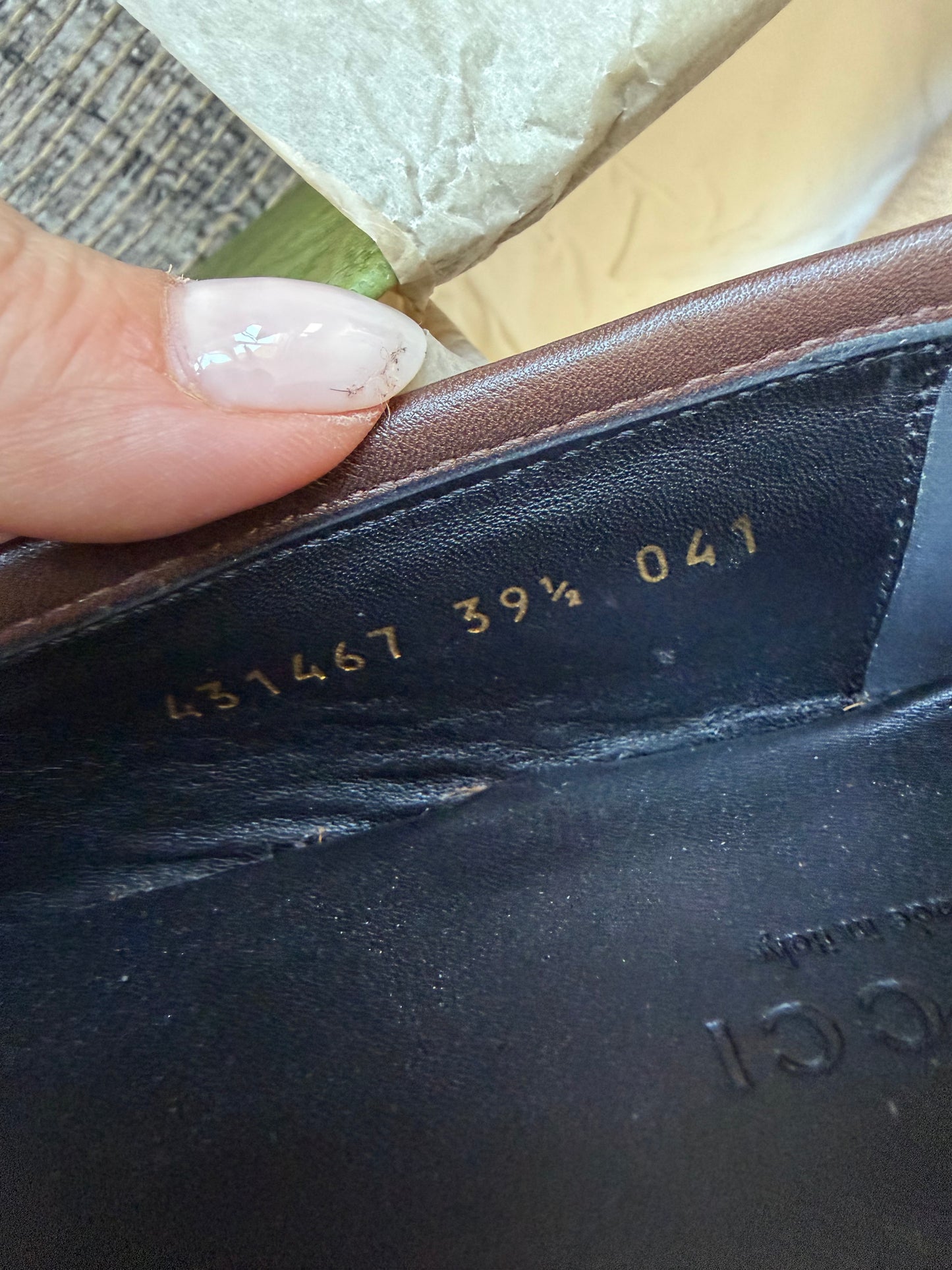 Gucci Maxi GG Jordaan loafer. Size 39.5. Brand new in box