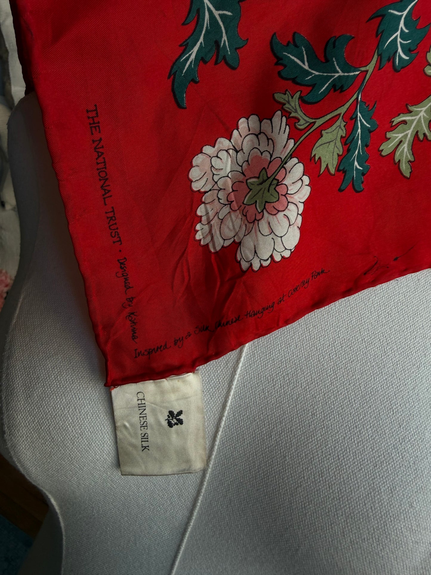 Paris vintage silk scarf #25