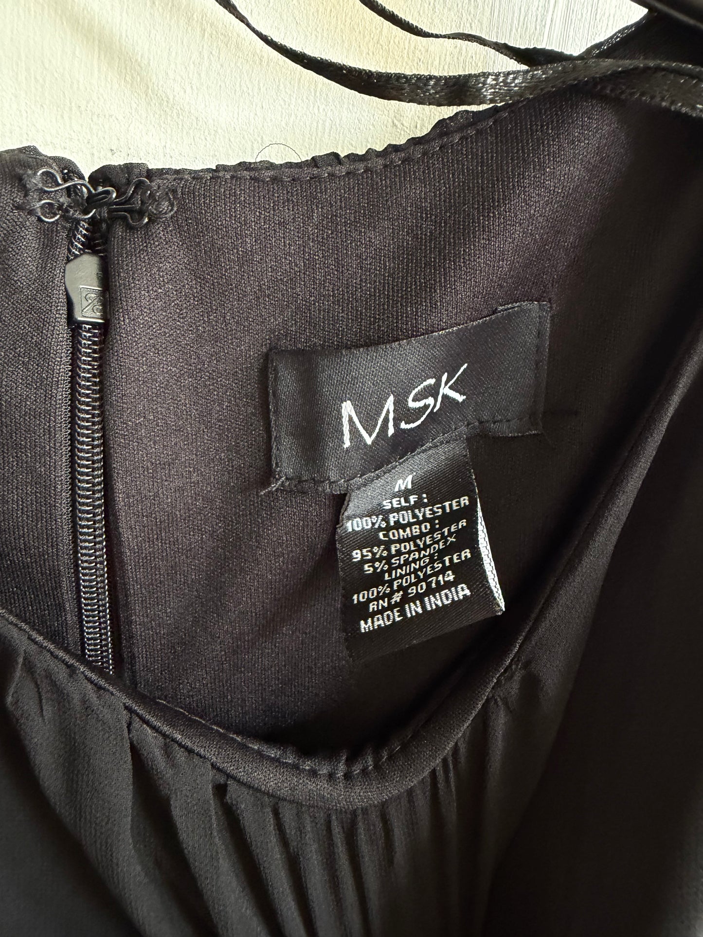 MSK from Macy’s black jumpsuit. Size M. NWT