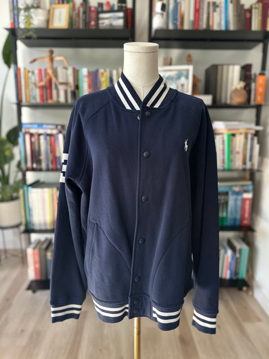 Polo Ralph Lauren Navy Triple-Pony Bomber Jacket