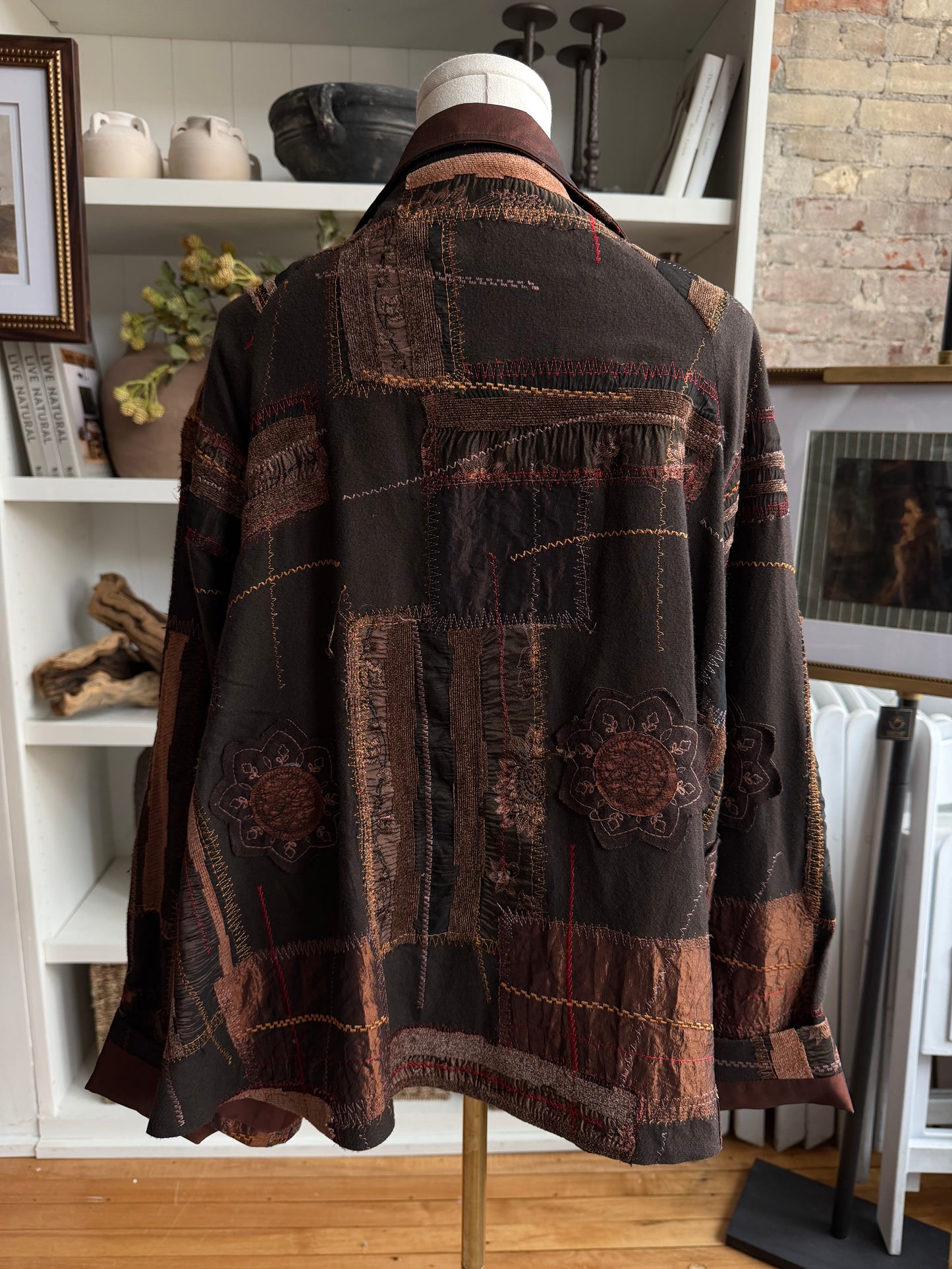 Vintage swing patchwork jacket. Made in Paris