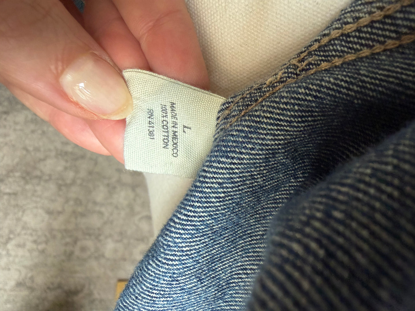 00s Polo Ralph Lauren denim jacket. Fits XXS-S
