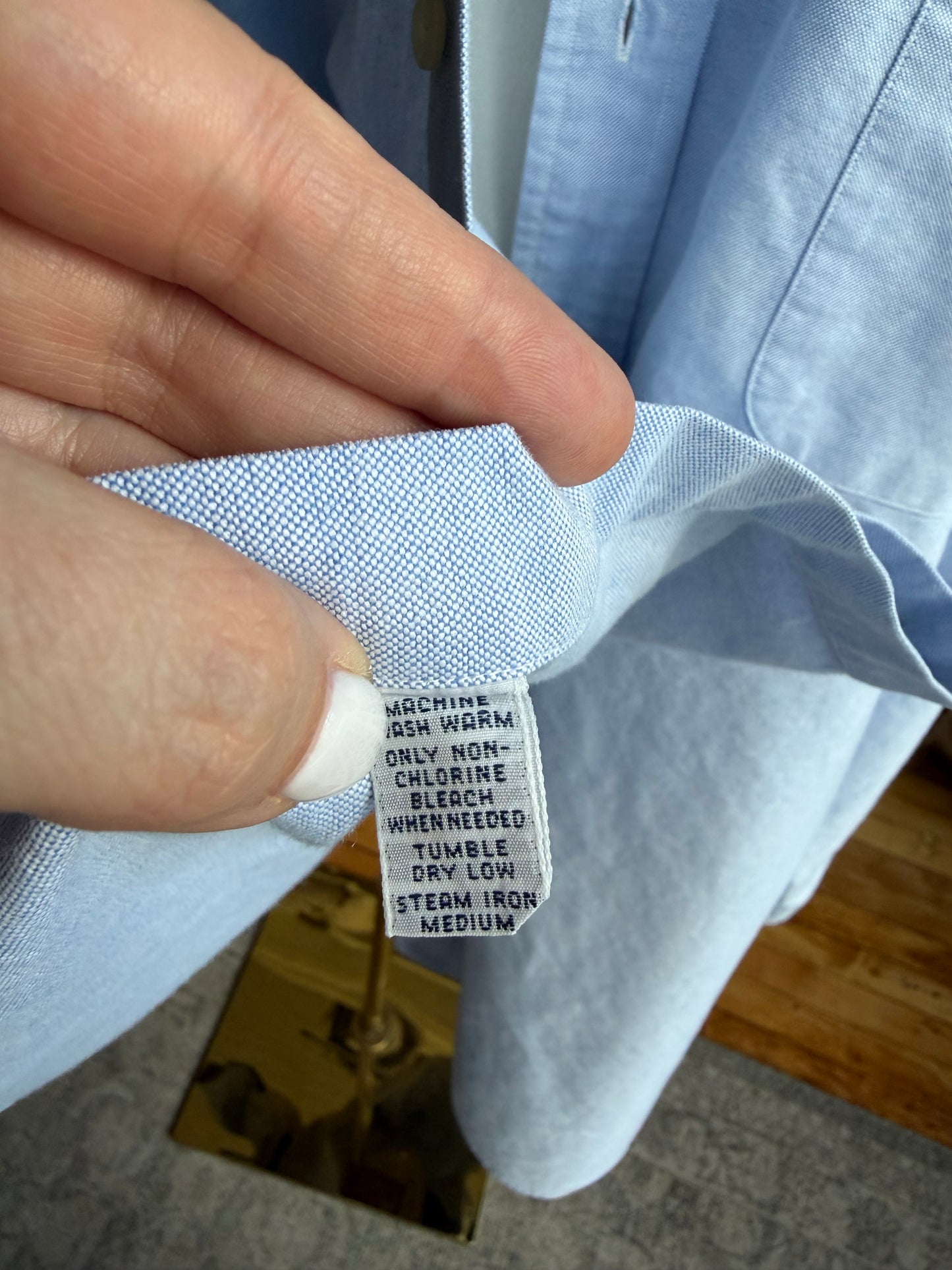 90s Ralph Lauren blue oxford button down