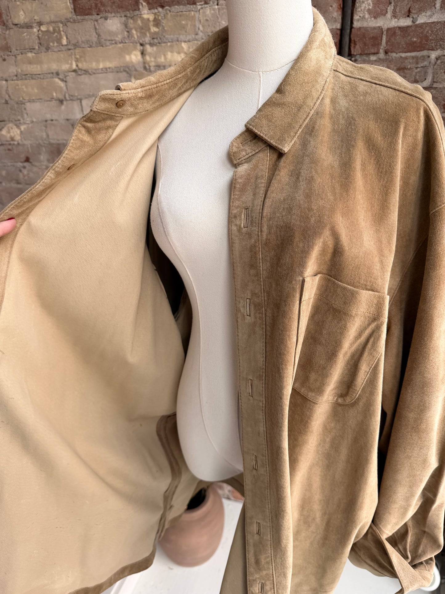 90s Field Guide suede shirt jacket