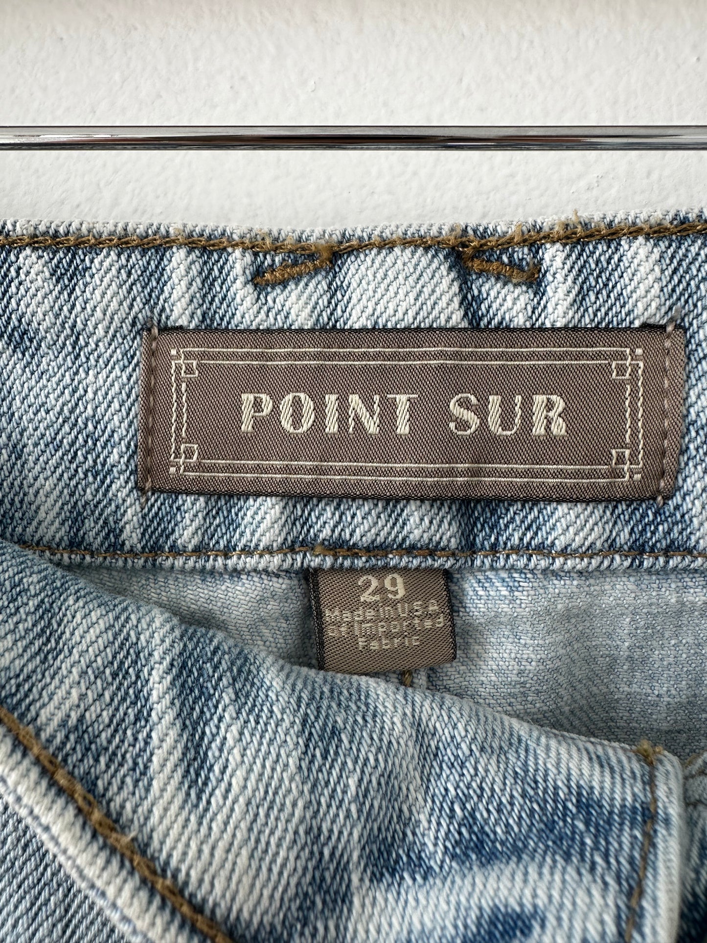 JCrew Point Sur Puddle jeans in bleached wash. NWT