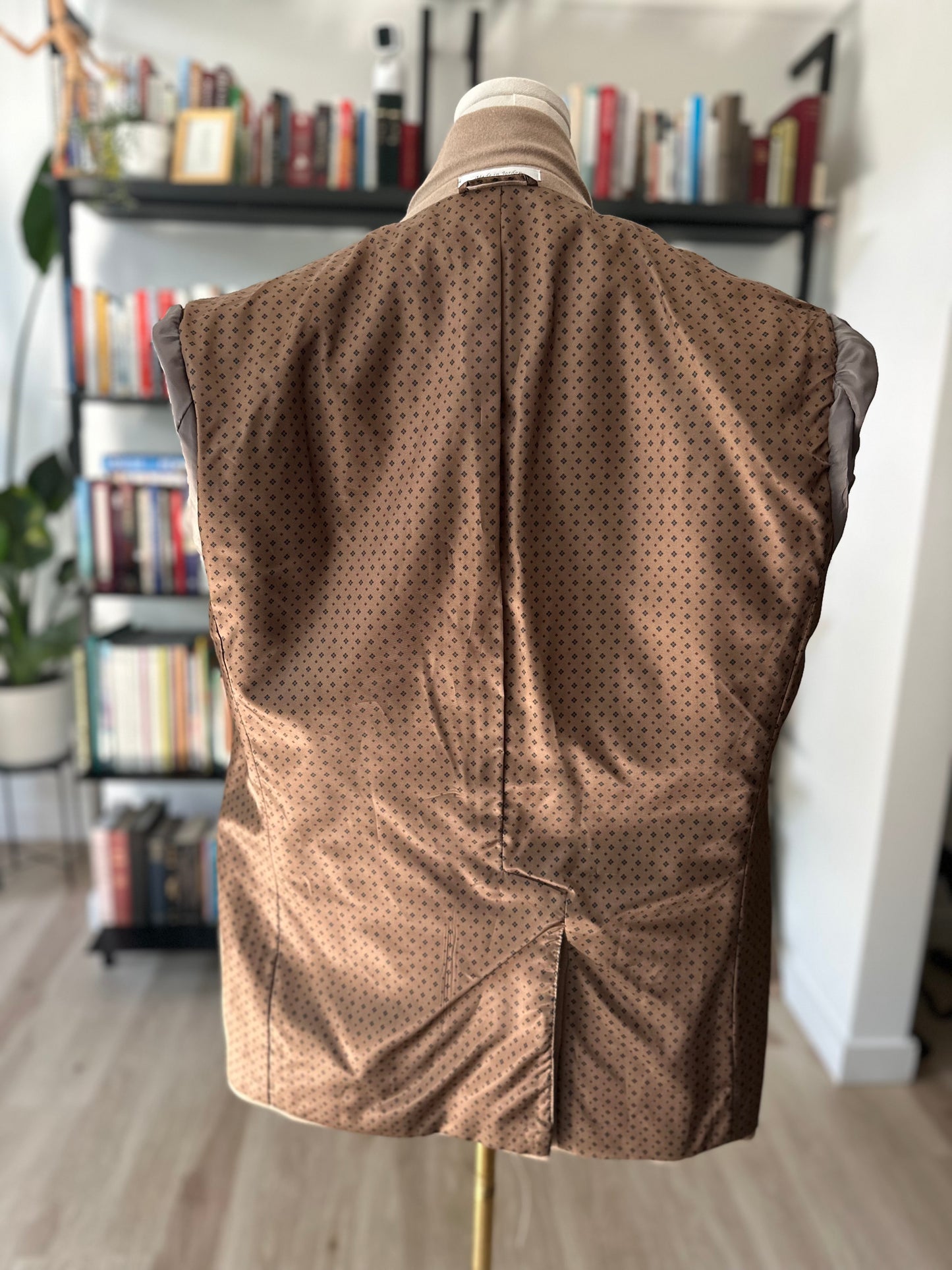 90s Lauren by Ralph Lauren wool/silk/cashmere tan blazer. New with tags