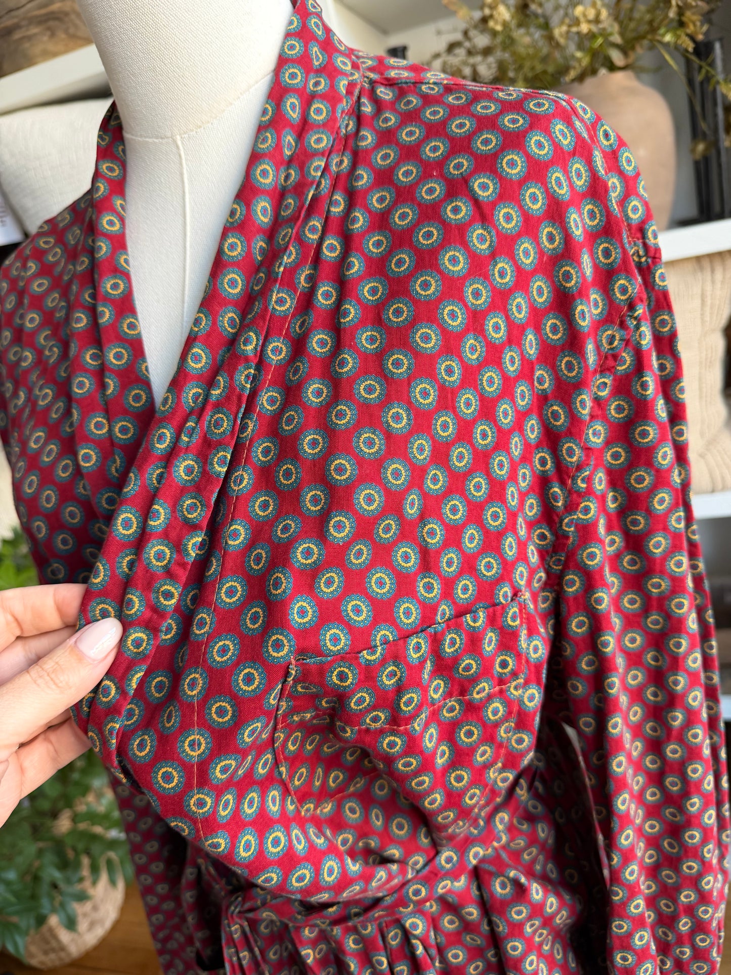 80s Marshall Field’s company cotton robe