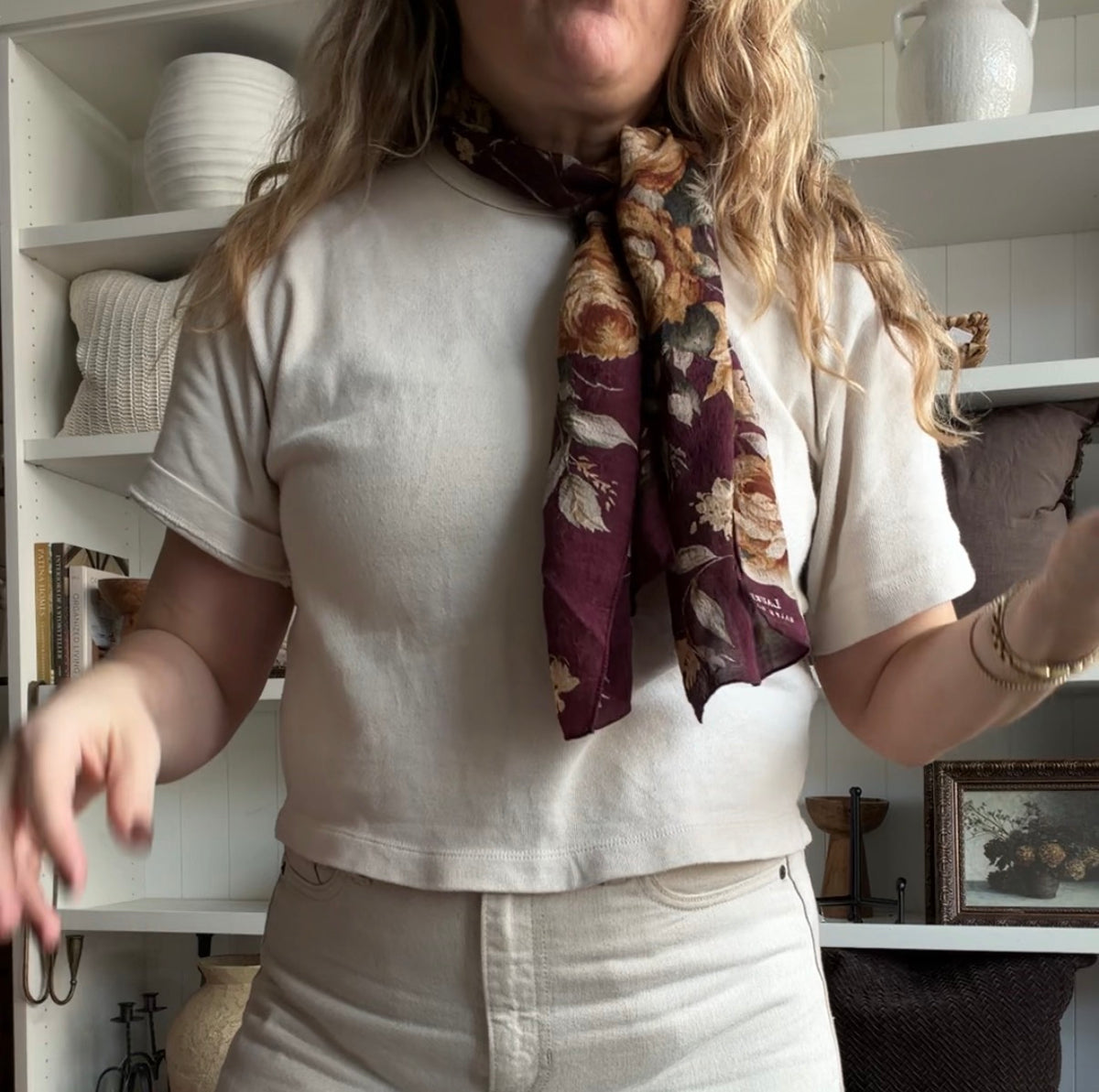90s Lauren Ralph Lauren silk scarf