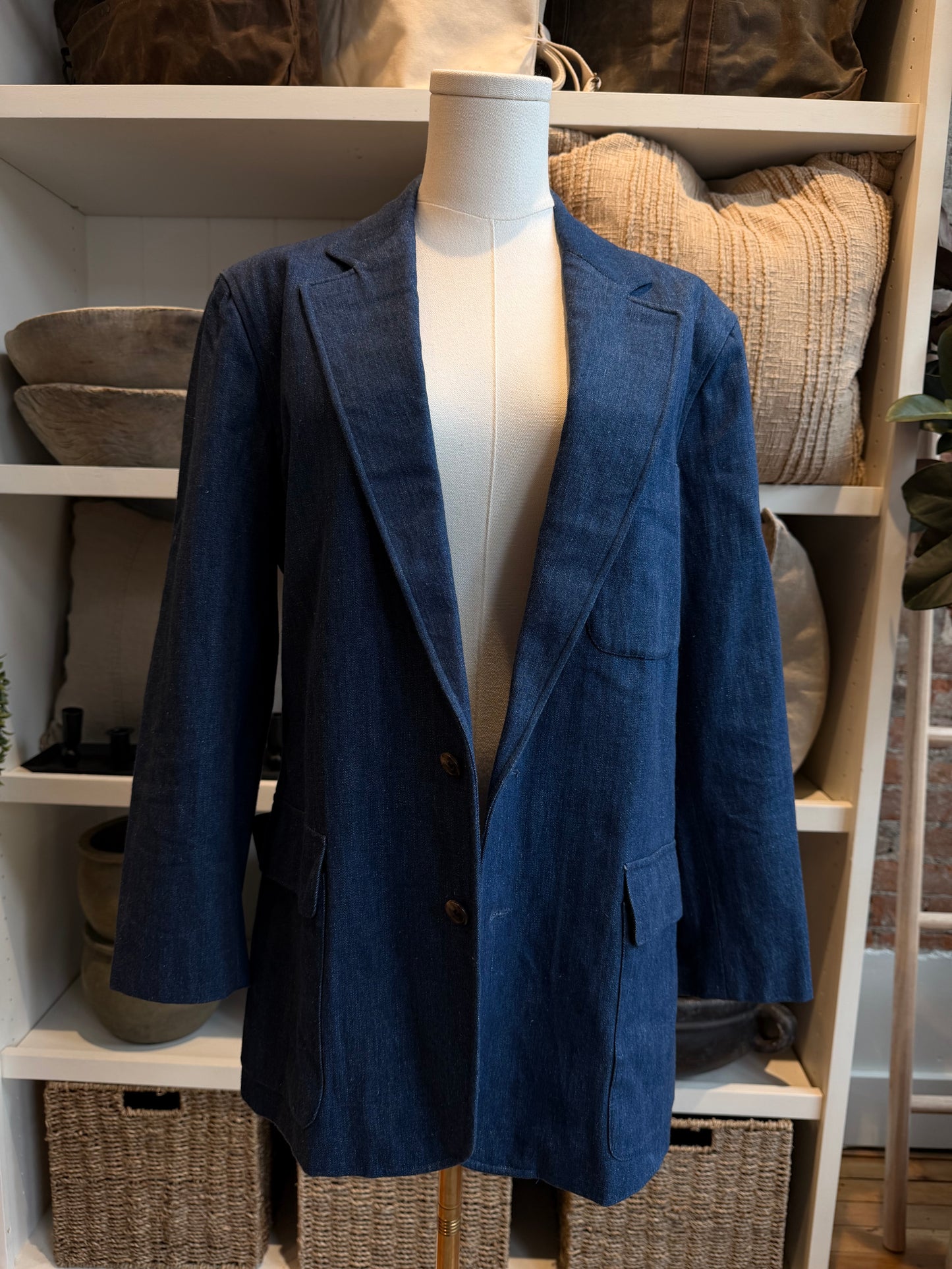 80s Ralph Lauren denim blazer