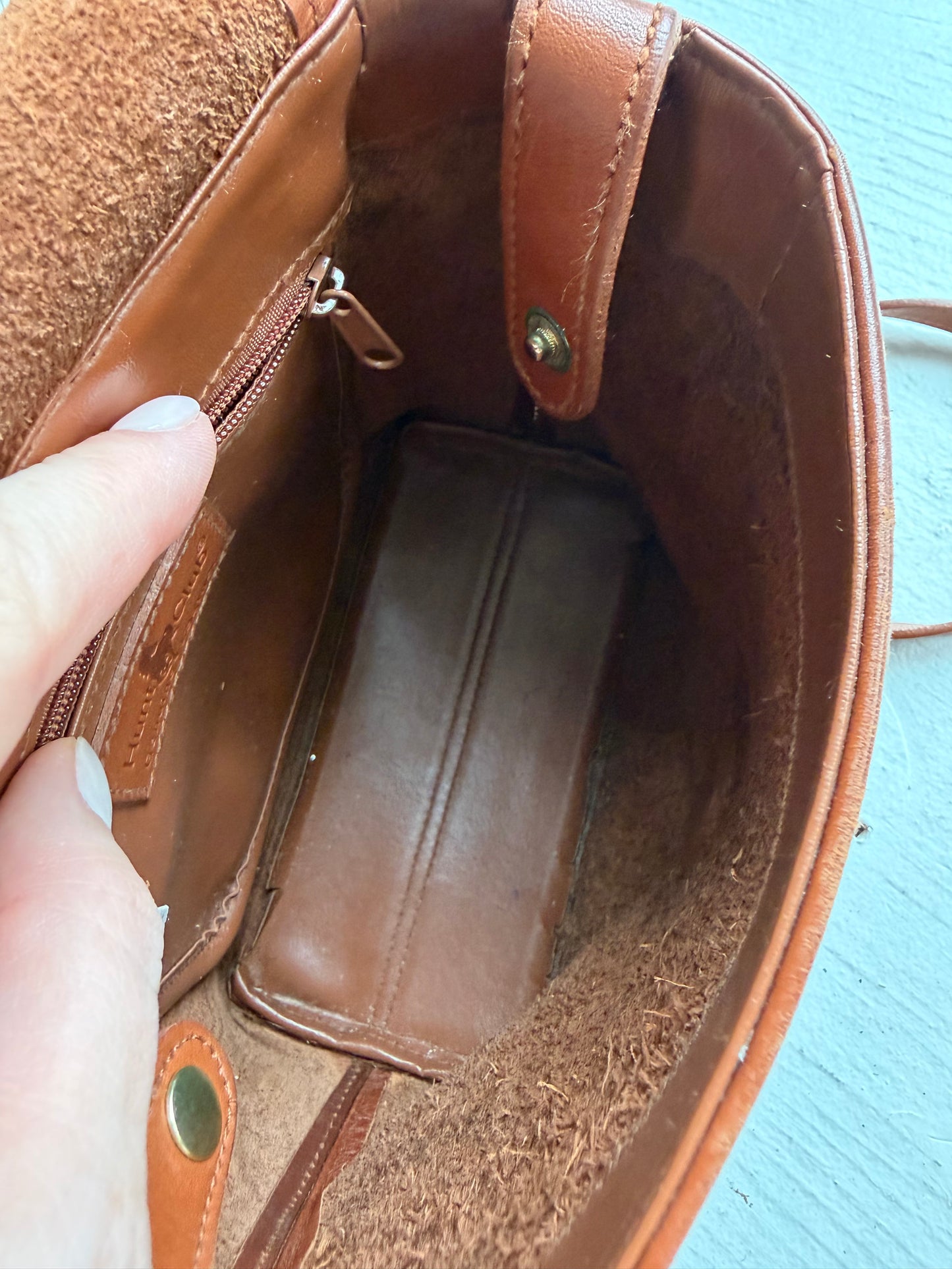 90s Hunt Club leather backpack