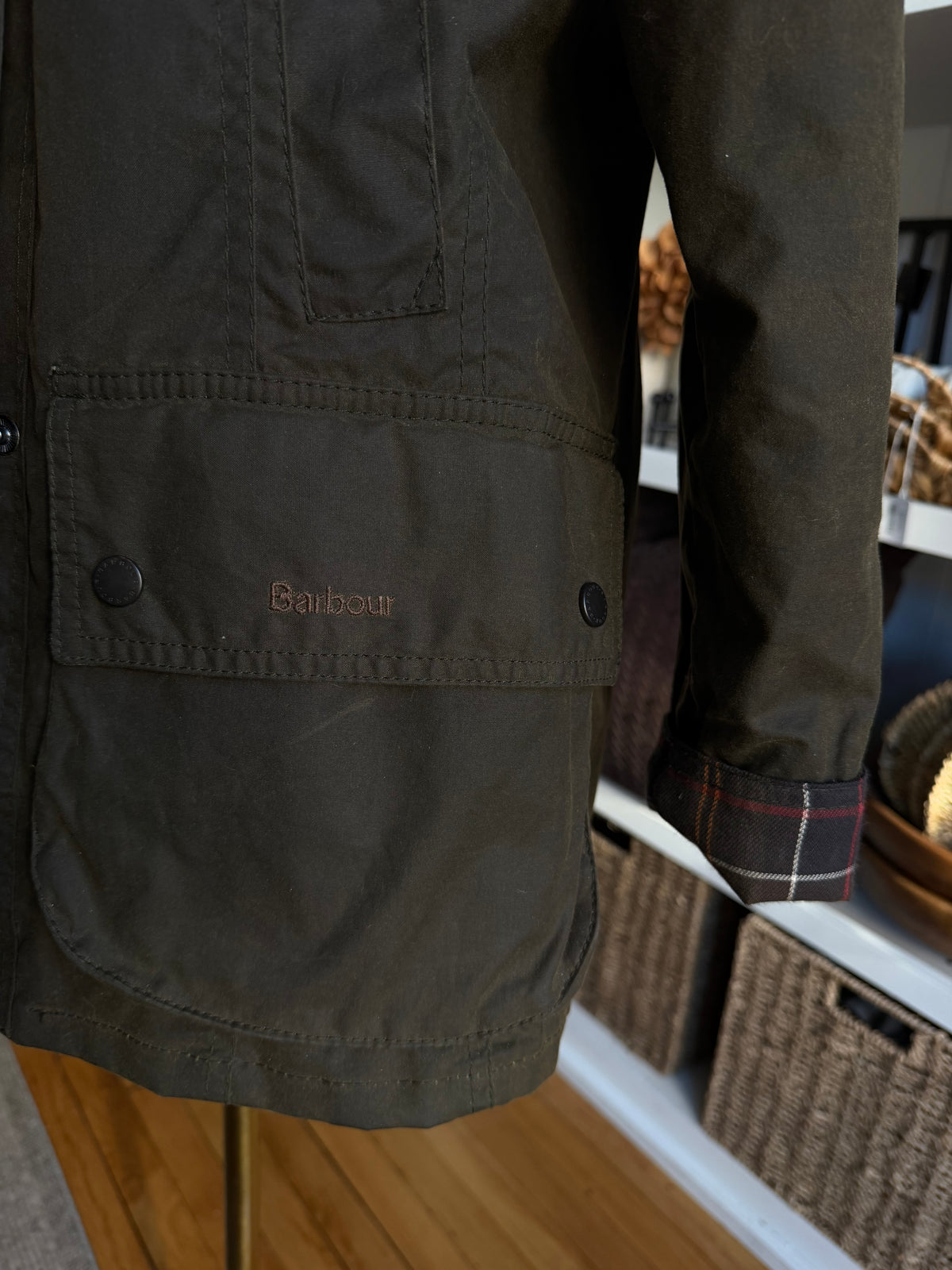 Barbour Classic Beadnell Wax jacket. Made in England