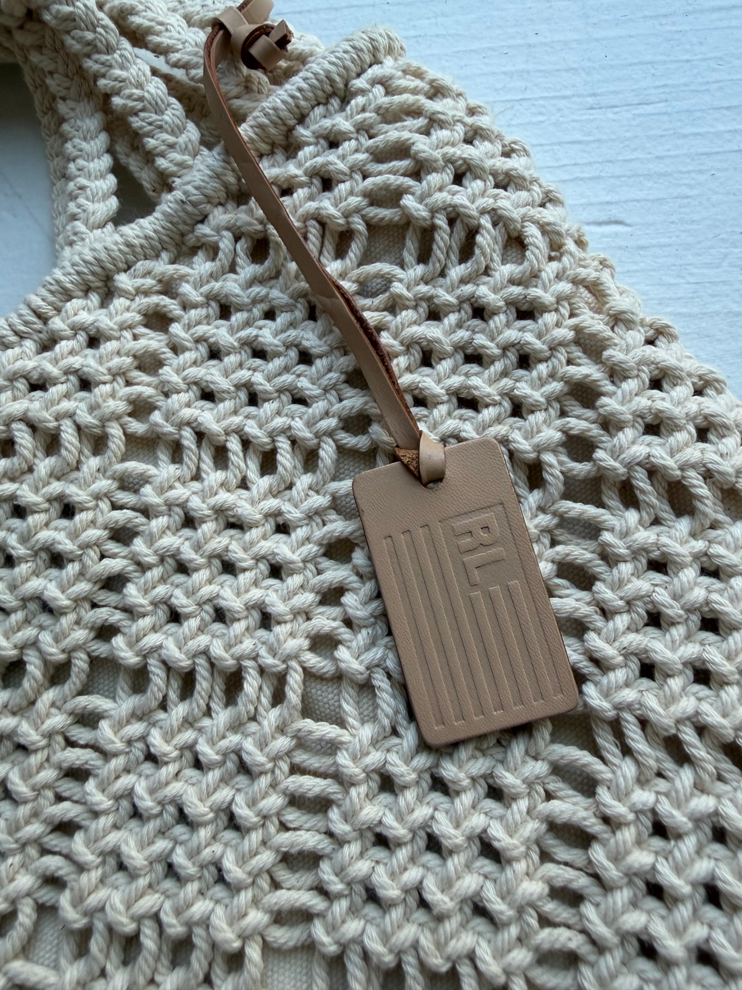 90s Polo Jeans Co by Ralph Lauren crochet fringe bag