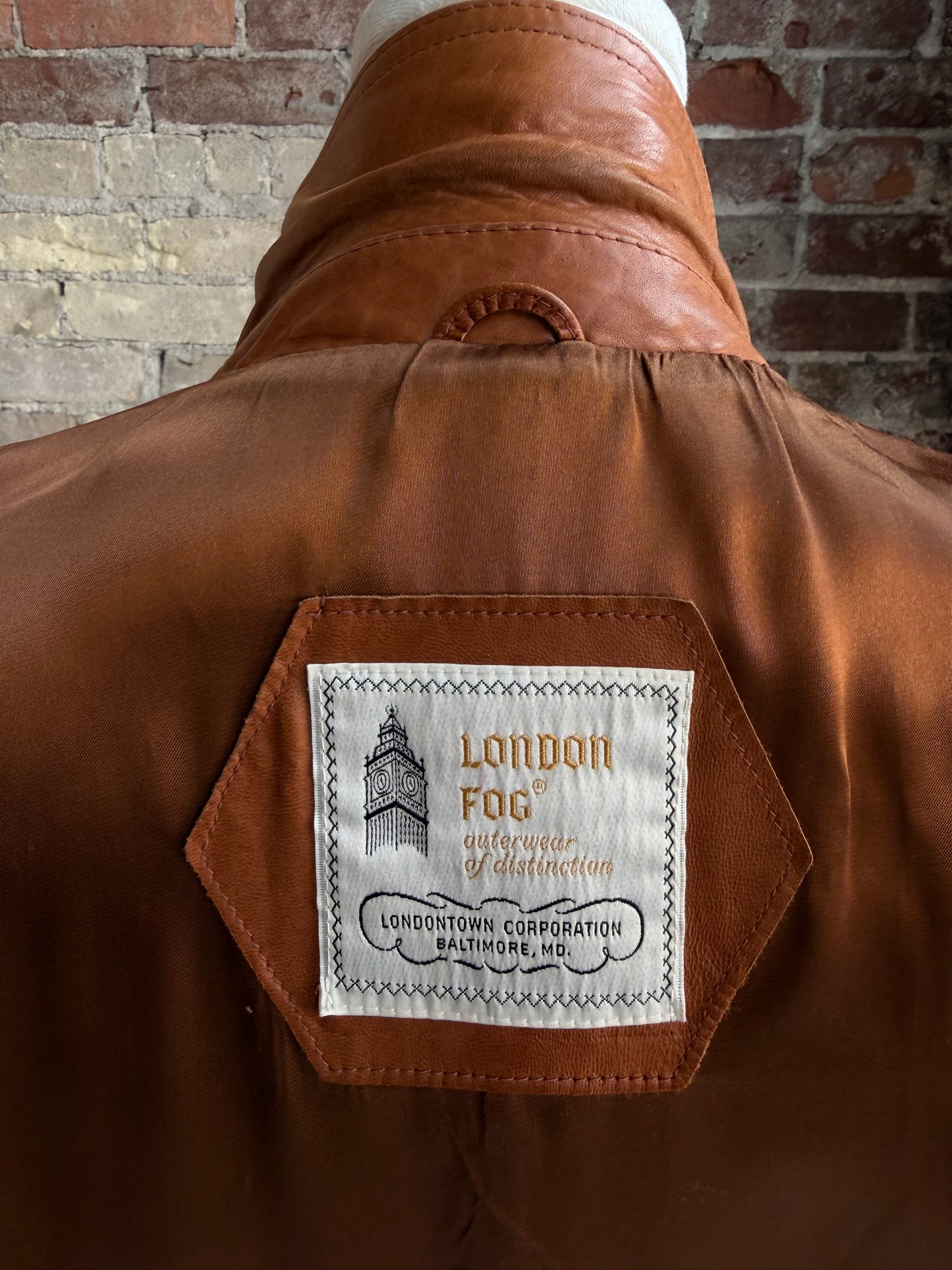 70s/80s London Fog leather blazer. Made in the USA