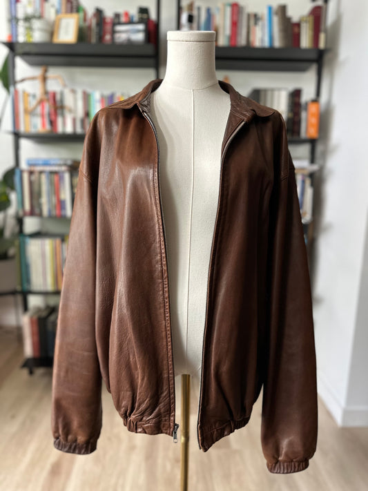 90s Polo Ralph Lauren leather bomber