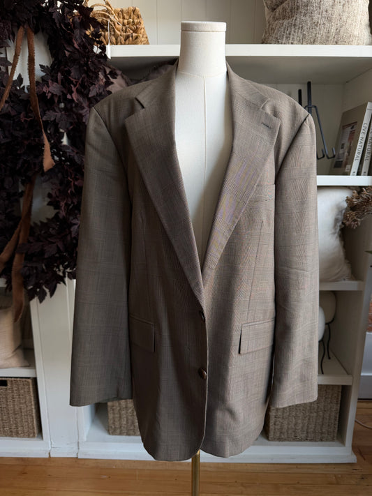 80s Chaps Ralph Lauren light weight wool blazer. Made in Canada. Fits M-XL