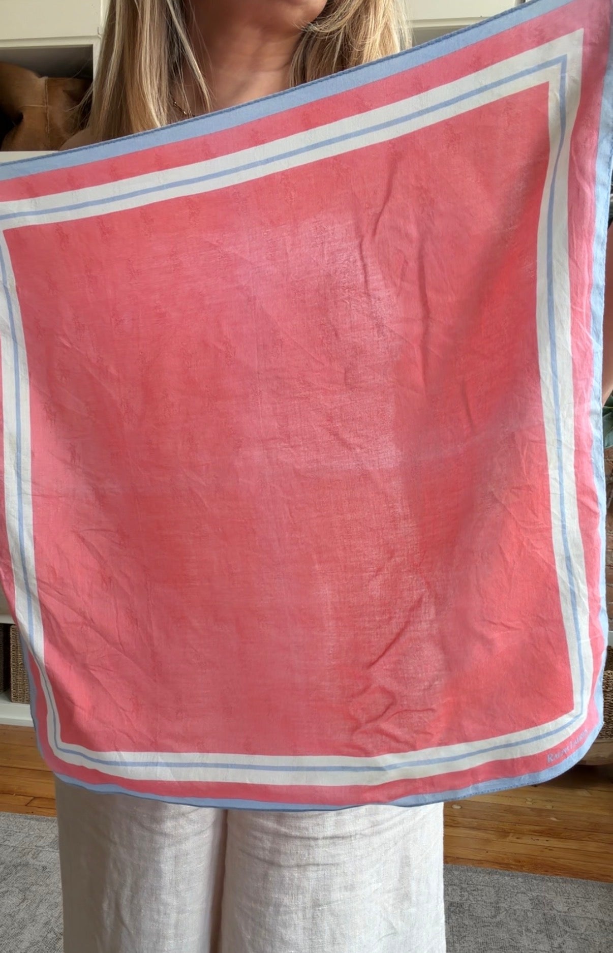 #7 Vintage Ralph Lauren cotton scarf