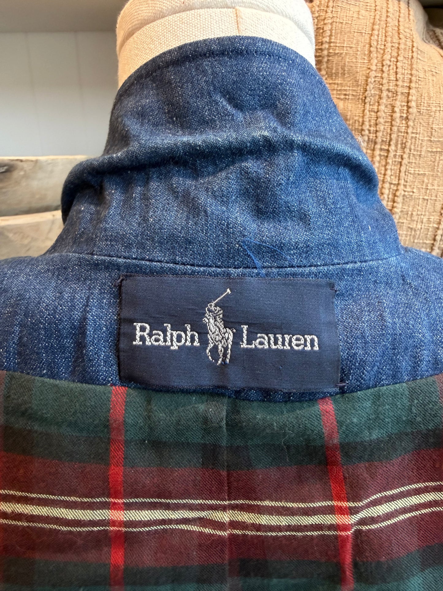 80s Ralph Lauren denim blazer