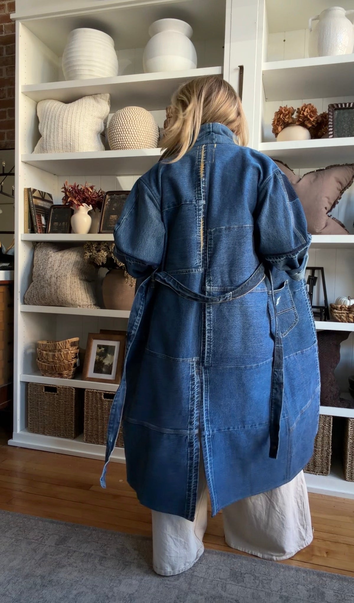 #6 Reworked denim trench. Size M