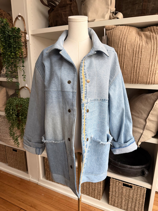 #6 Reworked Vintage Denim chore coat size large