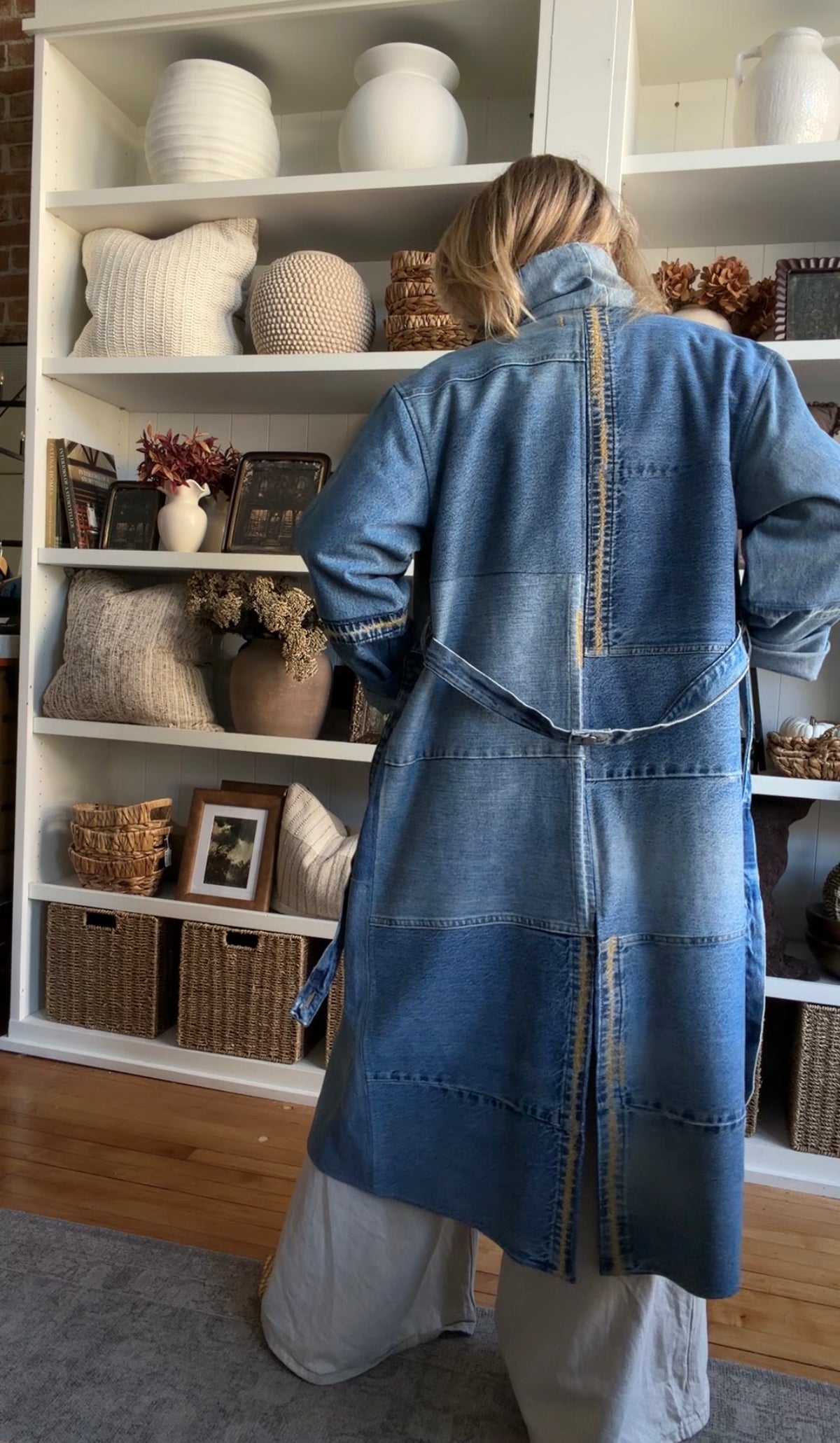 #3 Reworked denim trench. Size S