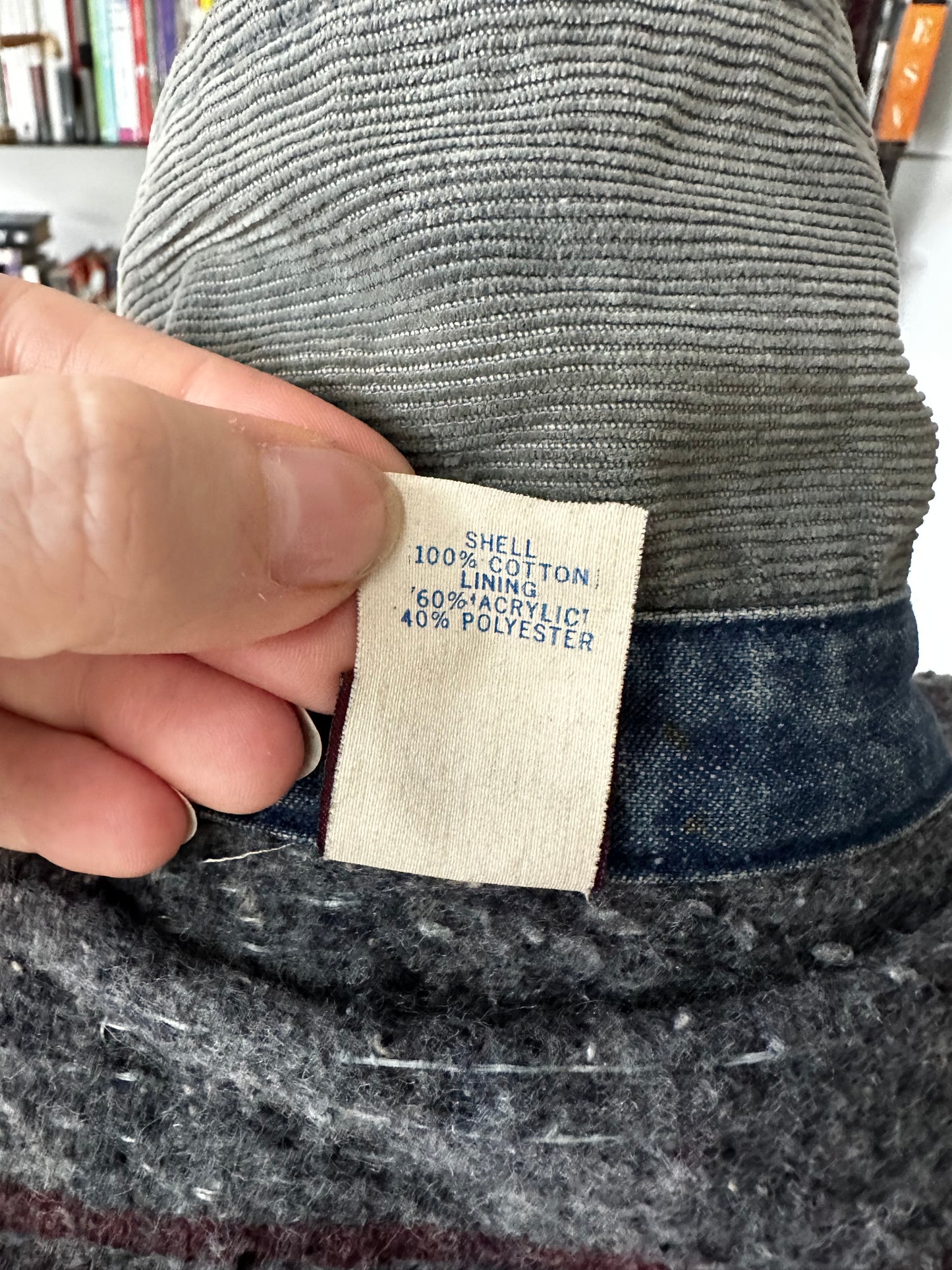 80s Big Ben denim blanket lined chore coat. Made in the USA