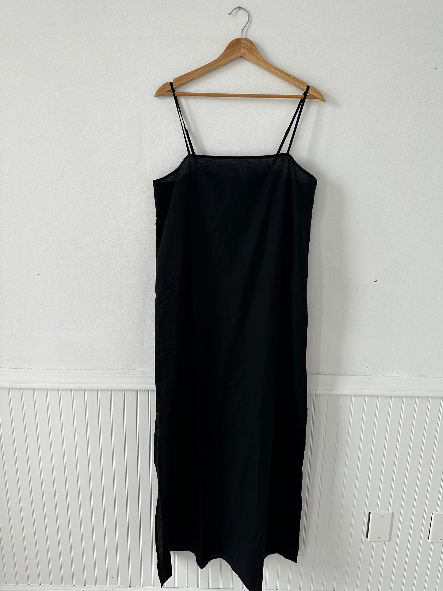 JCrew Linen cotton blend tie-back midi dress. NWT