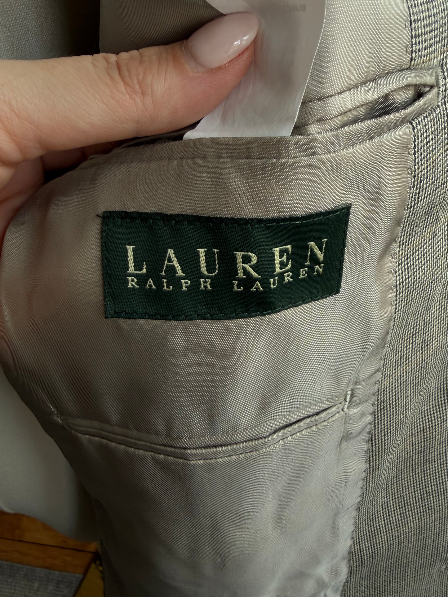 90s Lauren by Ralph Lauren silk wool blazer. Fits S-L