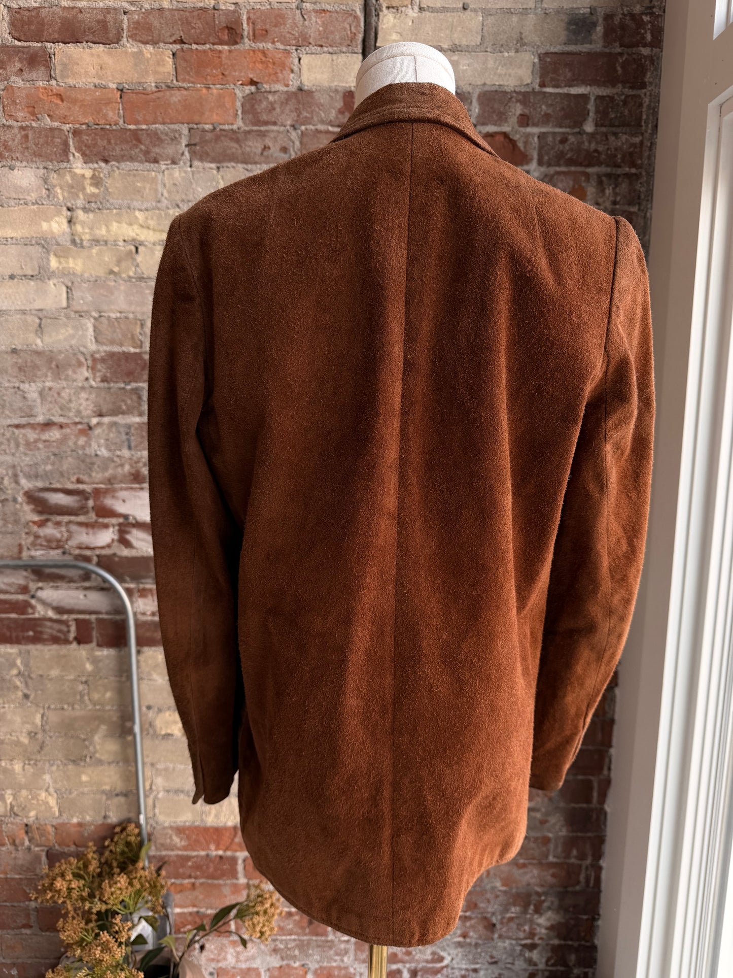 70s Anne Klein suede blazer. Made in the USA