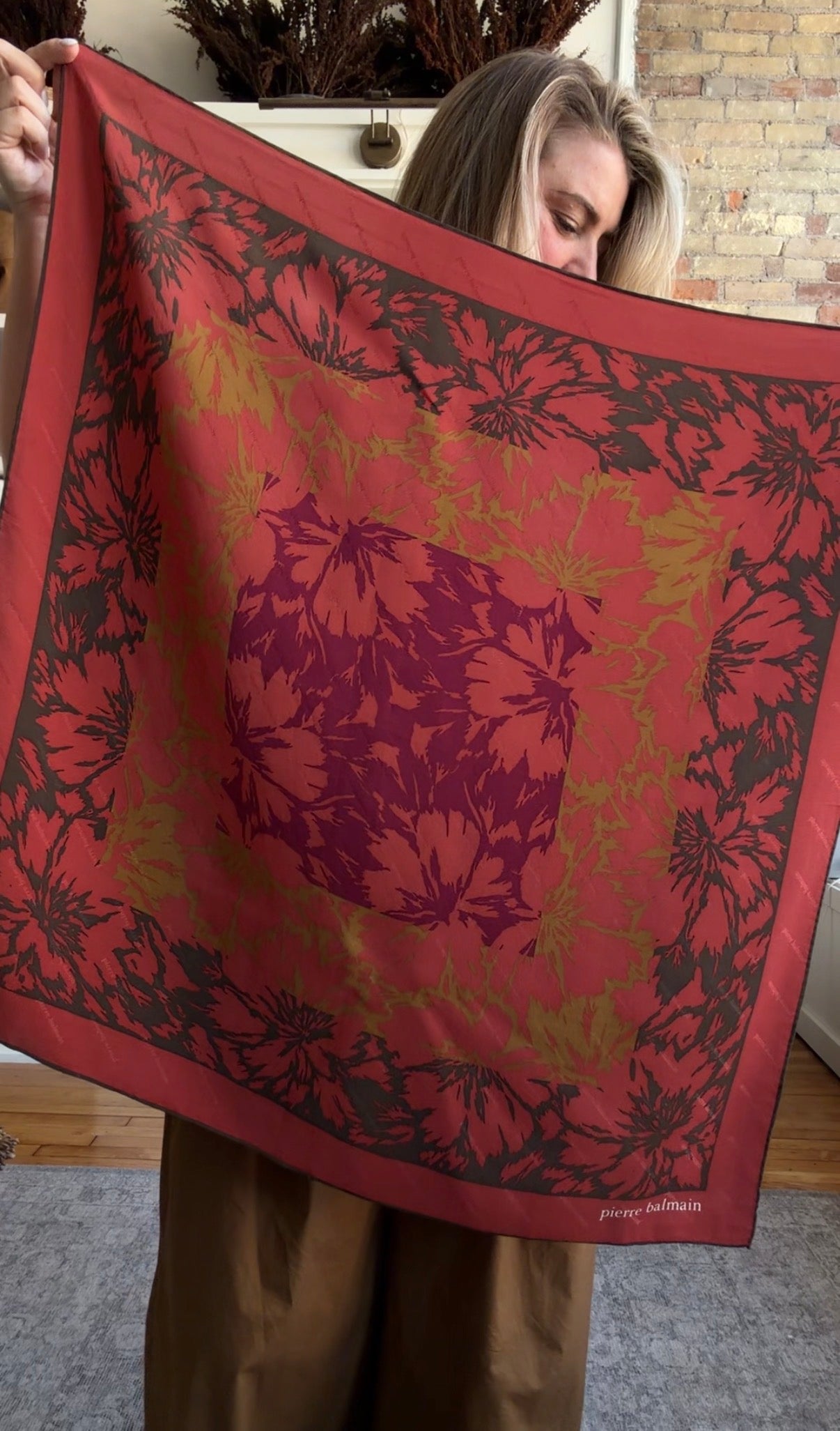 #6 Vintage Pierre Balmain silk scarf