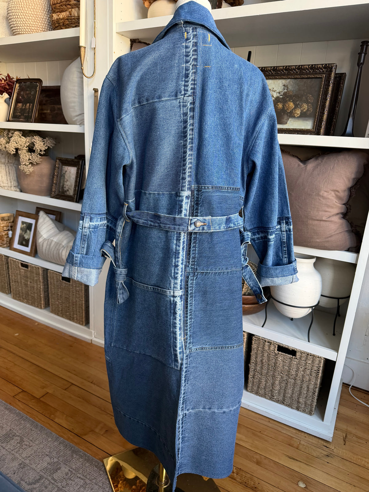 #4 Reworked denim trench. Size S