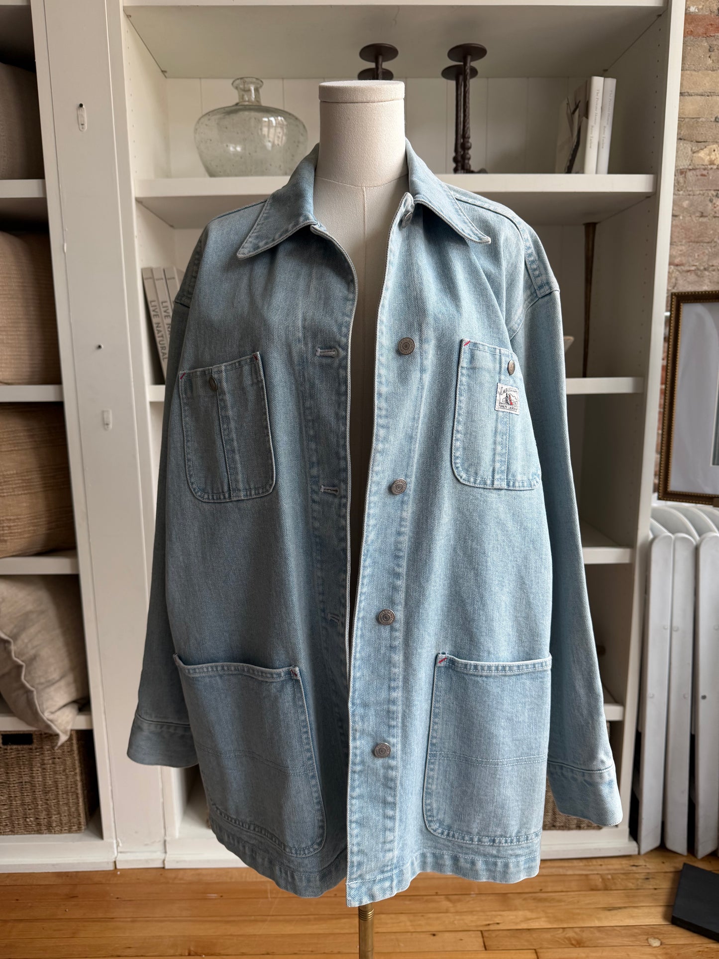 90s Lauren Ralph Lauren denim chore coat (slightly darker)