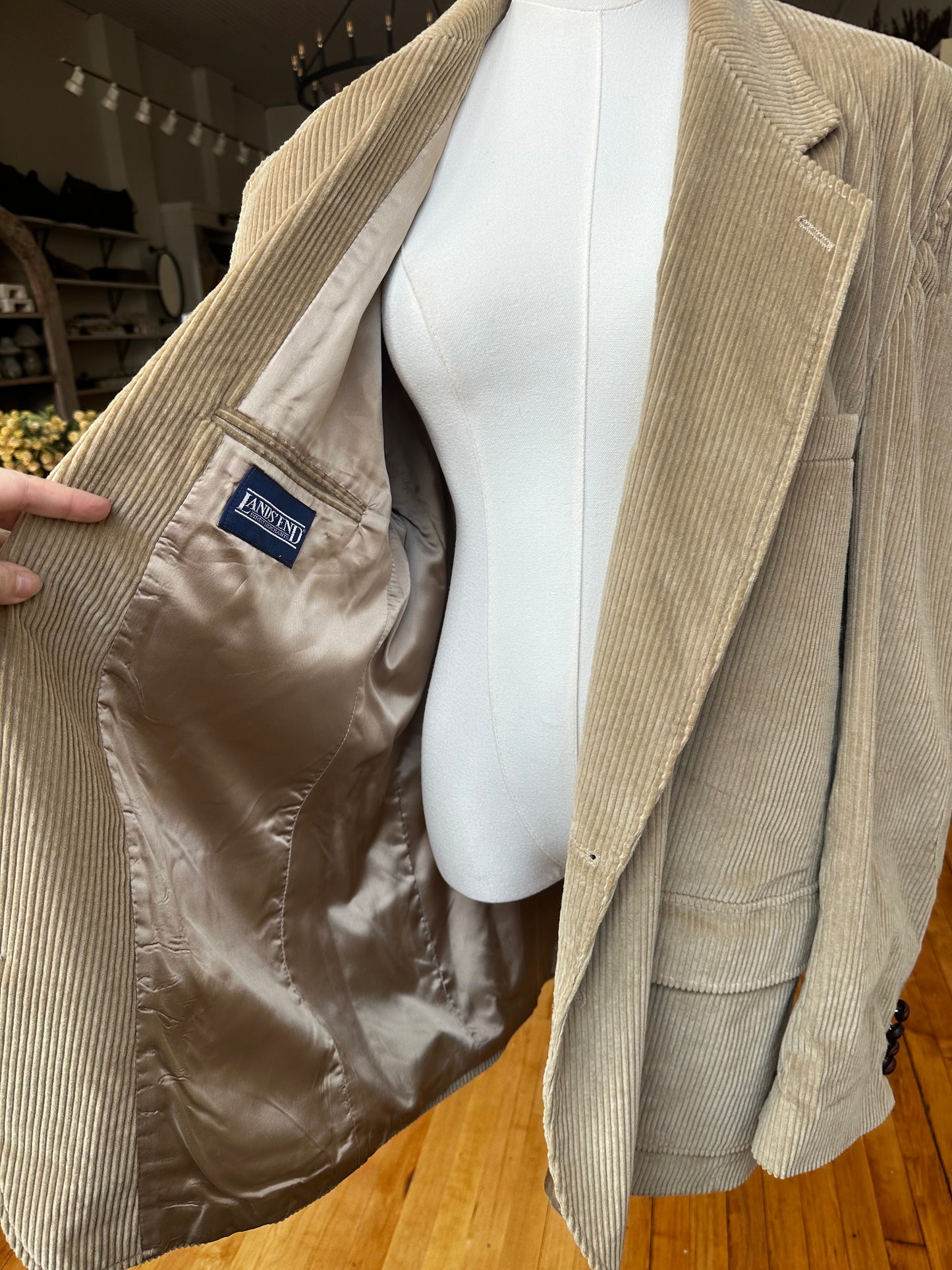 90s Land Ends corduroy blazer. Made in the USA