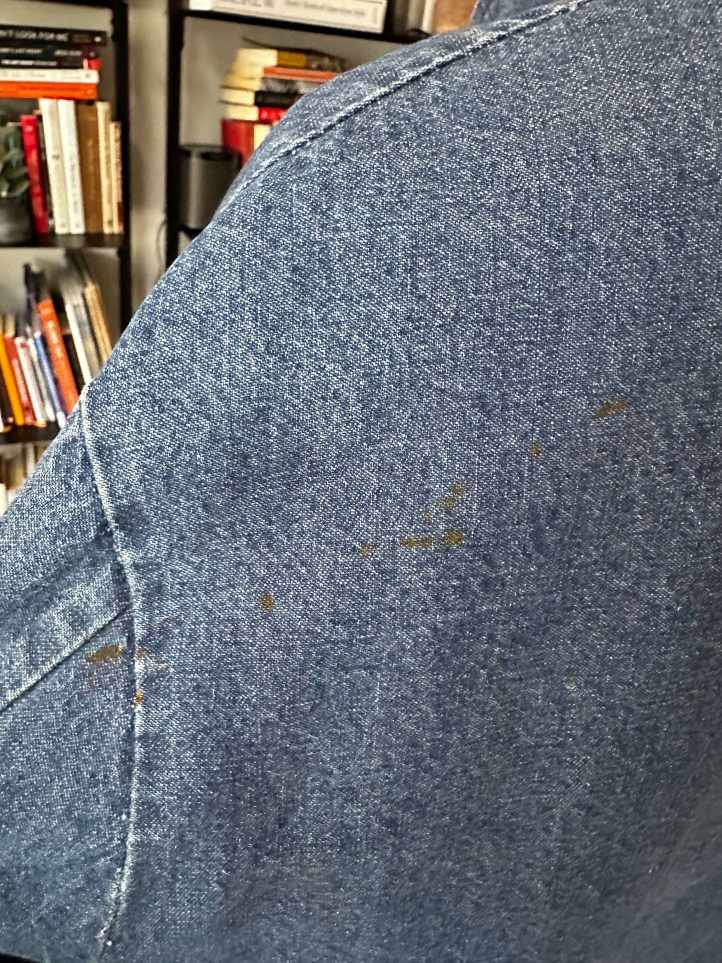 80s Big Ben denim blanket lined chore coat. Made in the USA