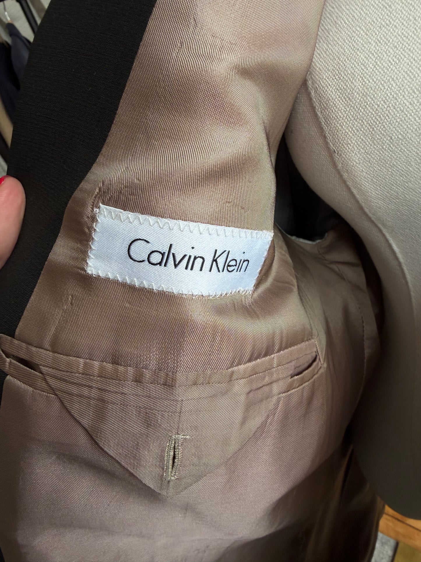 90s Calvin Klein wool blazer. Made in Canada