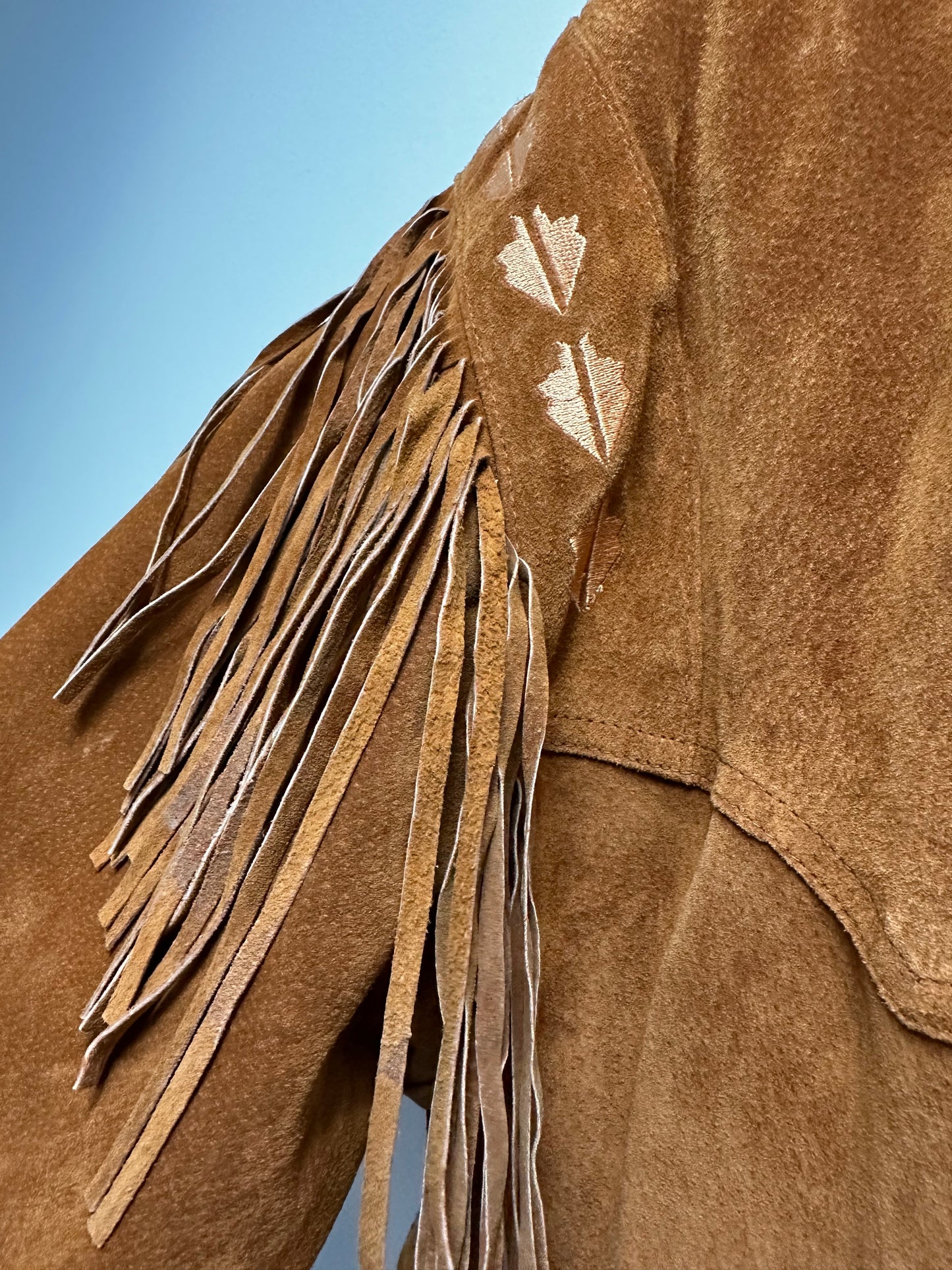 Vintage Excelled suede fringe jacket