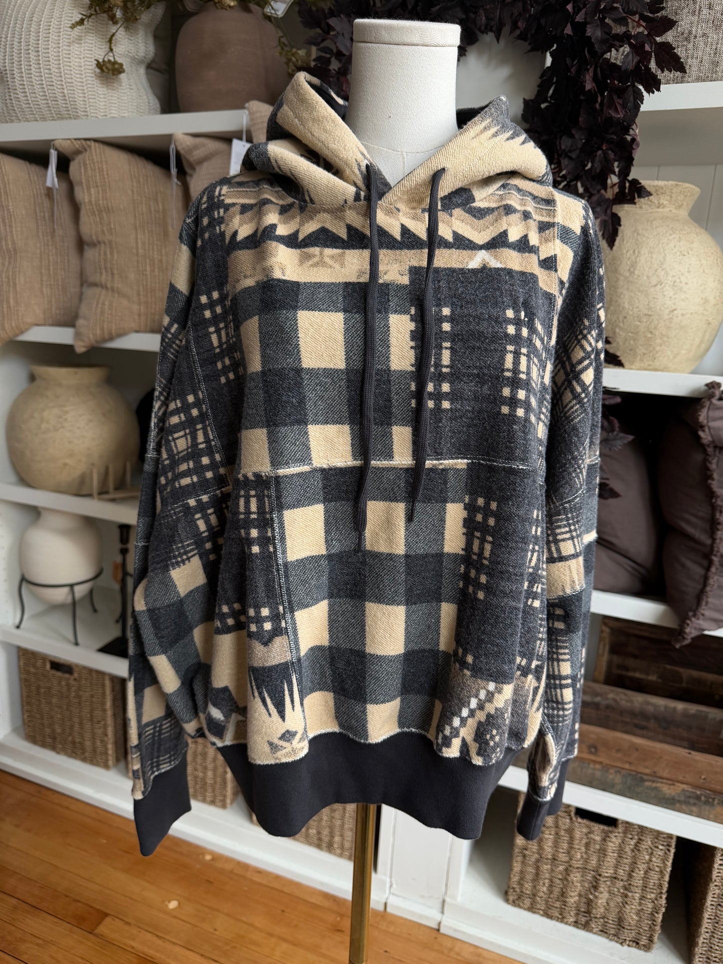 Polo Ralph Lauren patterned hoodie. New with tags. Fits M-XL