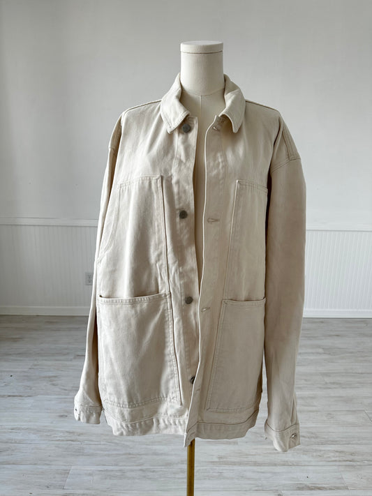 Carhartt cream chore coat