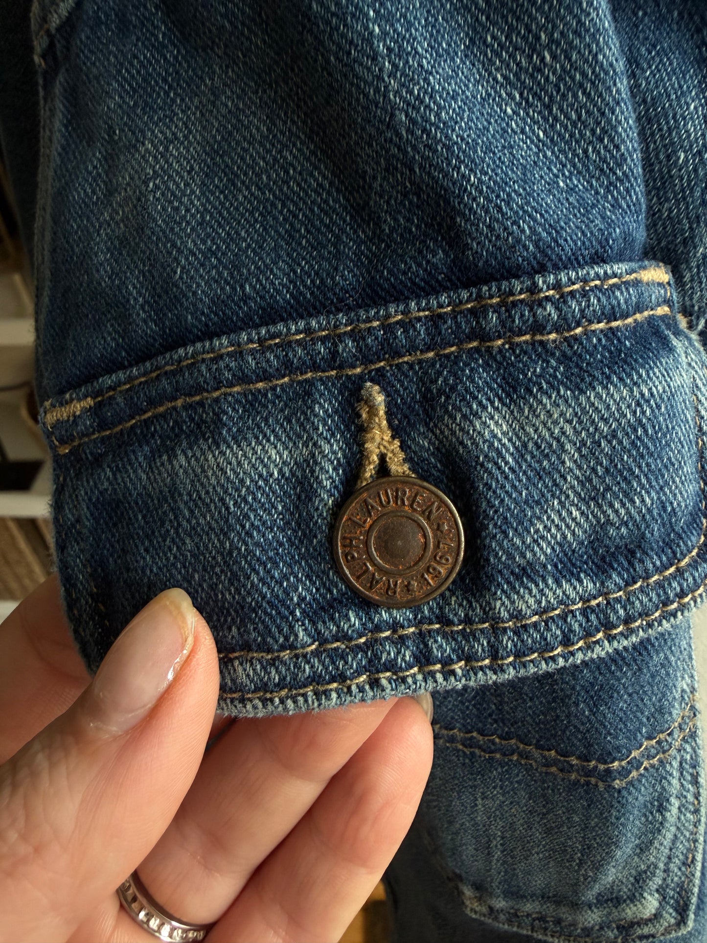 00s Polo Ralph Lauren denim jacket. Fits XXS-S