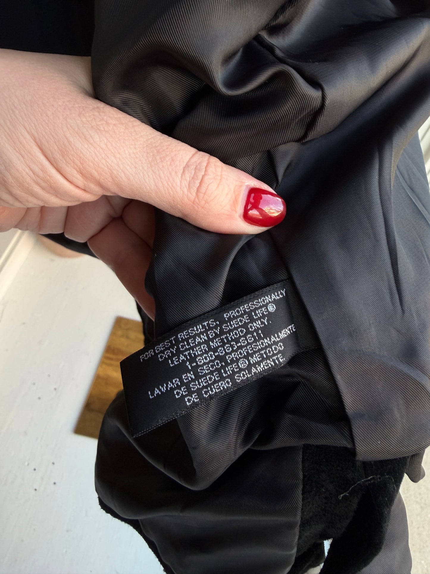 00s J Ferrar black suede jacket