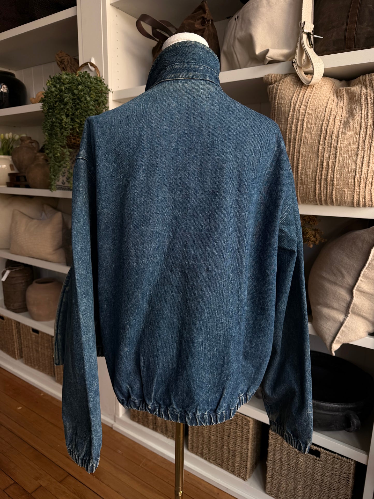80/90s Polo Ralph Lauren denim bomber. Made in USA