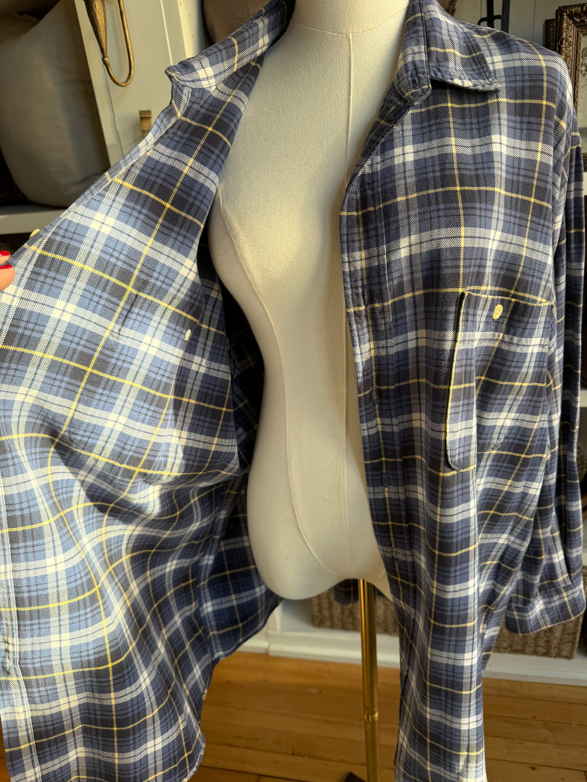 80s Abercrombie plaid button down