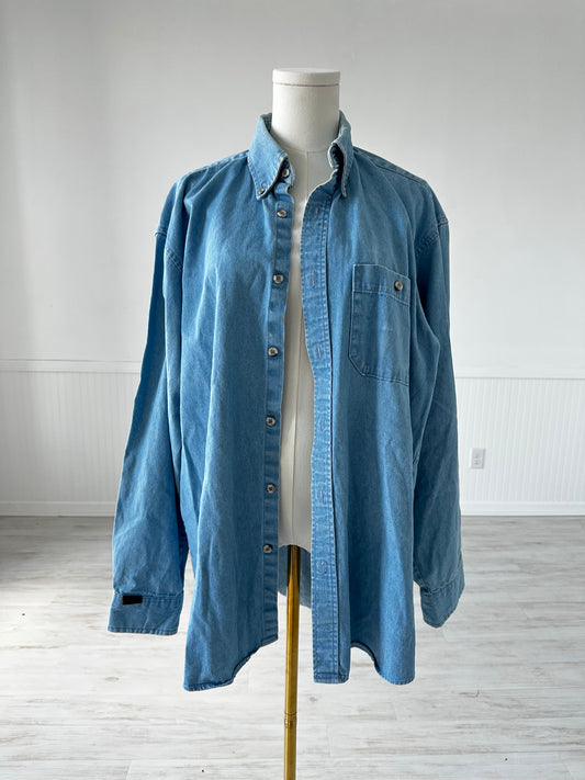 90s Bulwark denim button down. Made in the USA