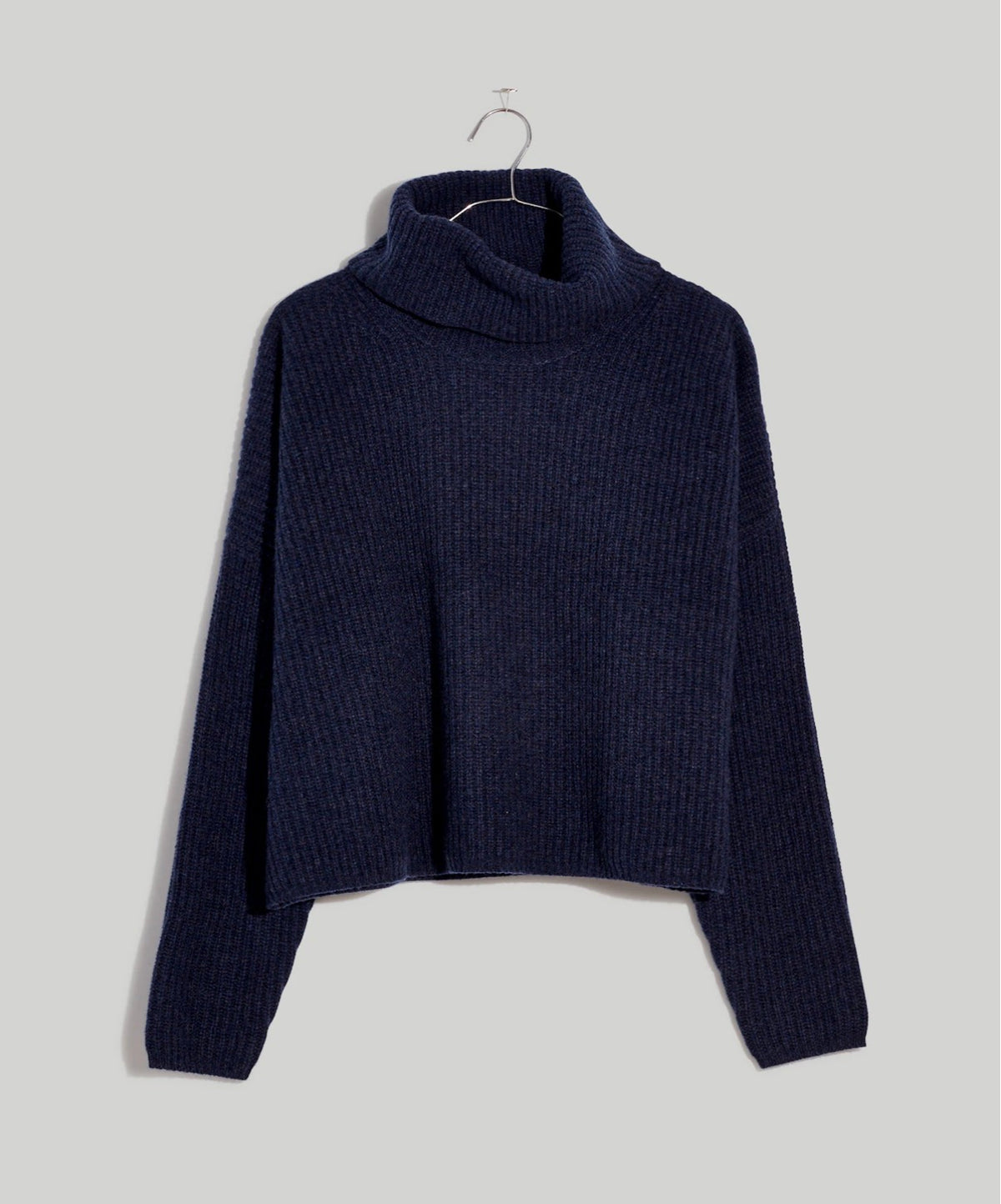 Madewell (Re)sourced cashmere turtleneck sweater in Heather Night. Size M