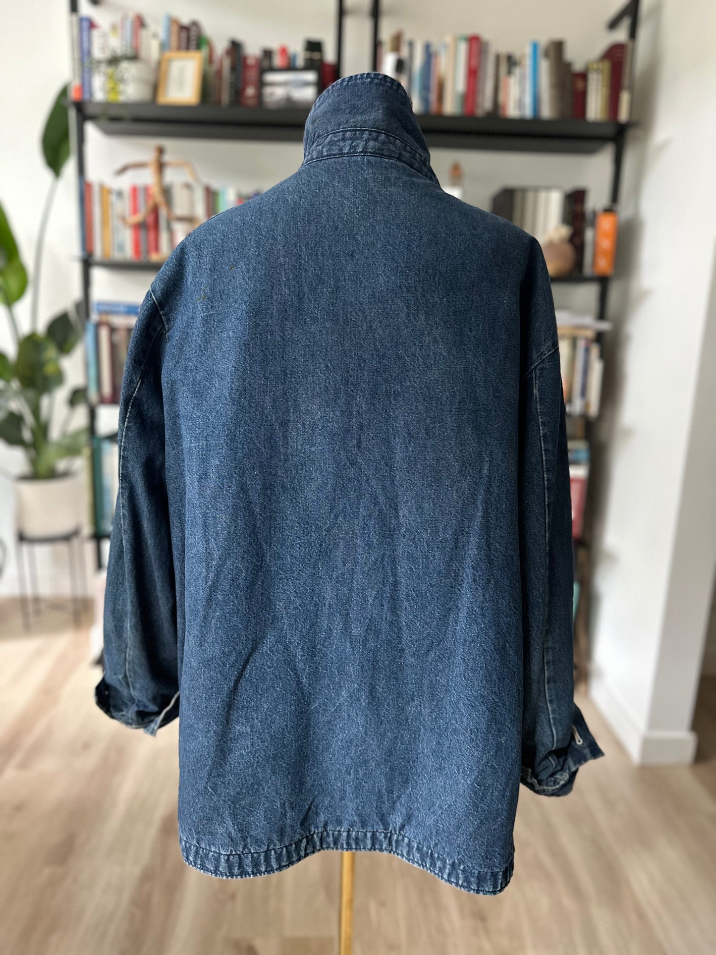 80s Big Ben denim blanket lined chore coat. Made in the USA