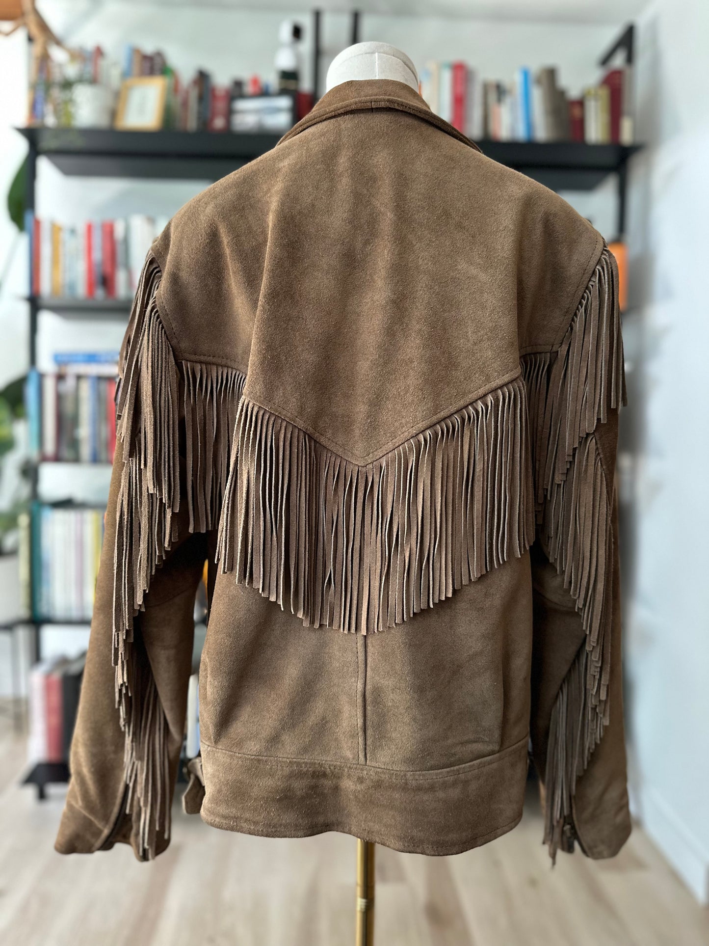 80s/90s Mob suede fringe moto jacket