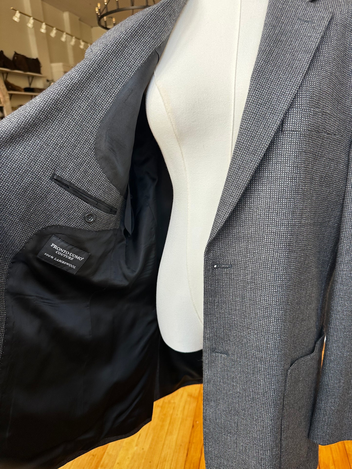 90s Pronto-Uomo Couture lambswool blazer