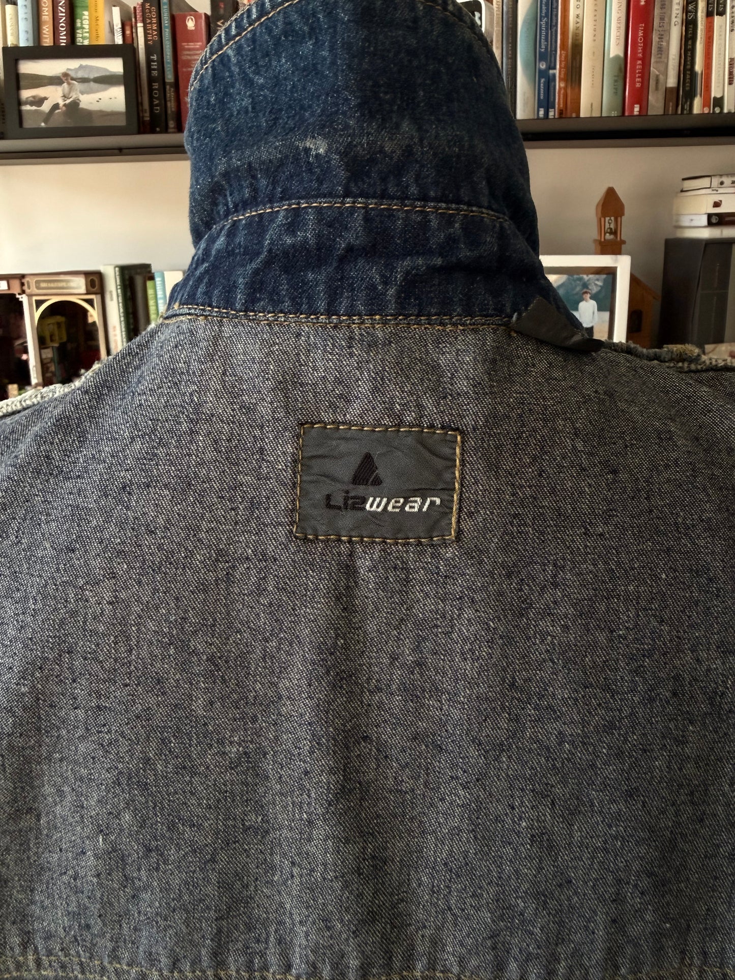 90s Lizwear denim toggle coat