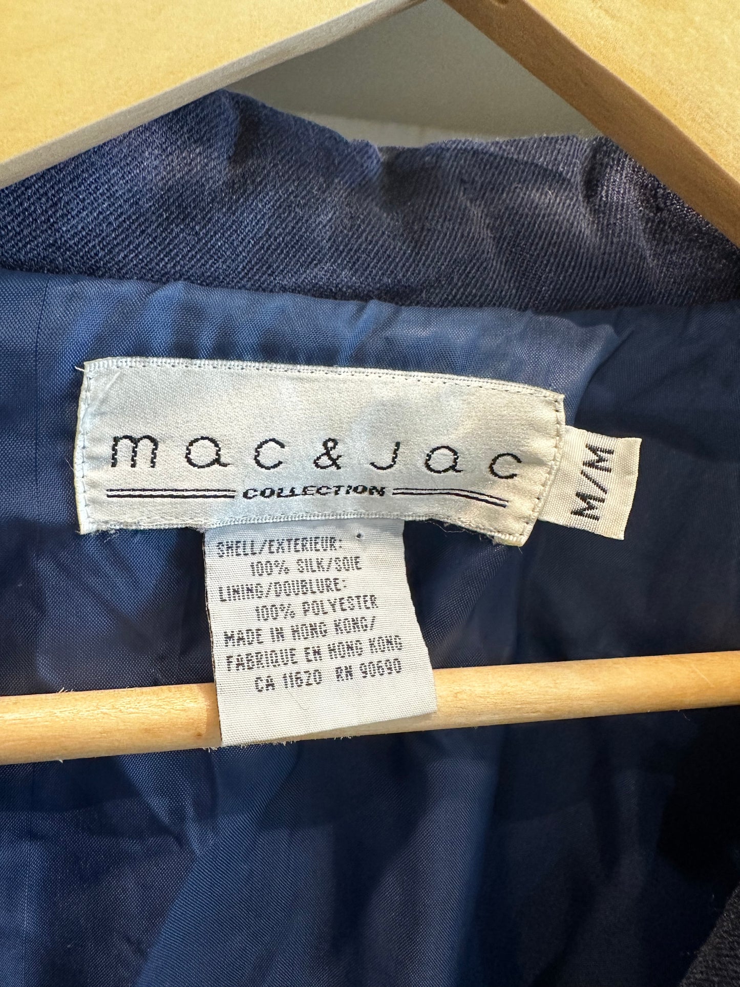 Mac & Jac quilted silk chore coat