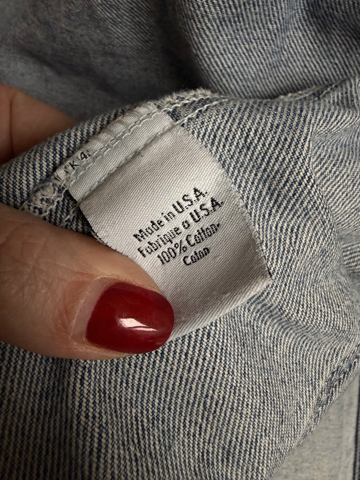 90s Calvin Klein denim chore coat. Made in the USA